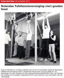 Krantenartikel Thuis in de Sport Thuisindesport